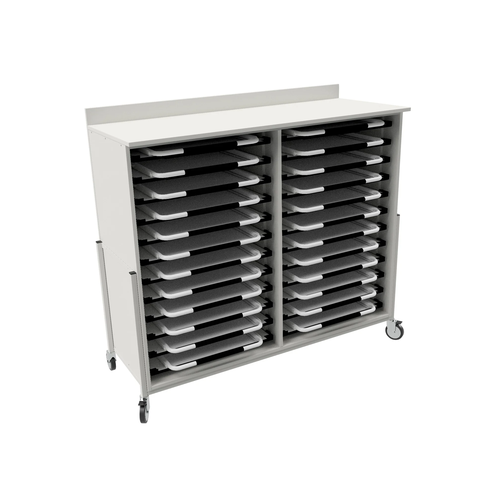 A2 Storage Rack A2 Drawing Board Storage Unit - 24 Board Cupboard - Castors - Nortek ...