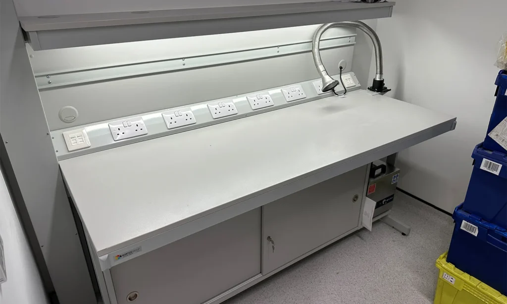 Durable educational workbenches designed for long-term engineering curriculum use, leicester community college