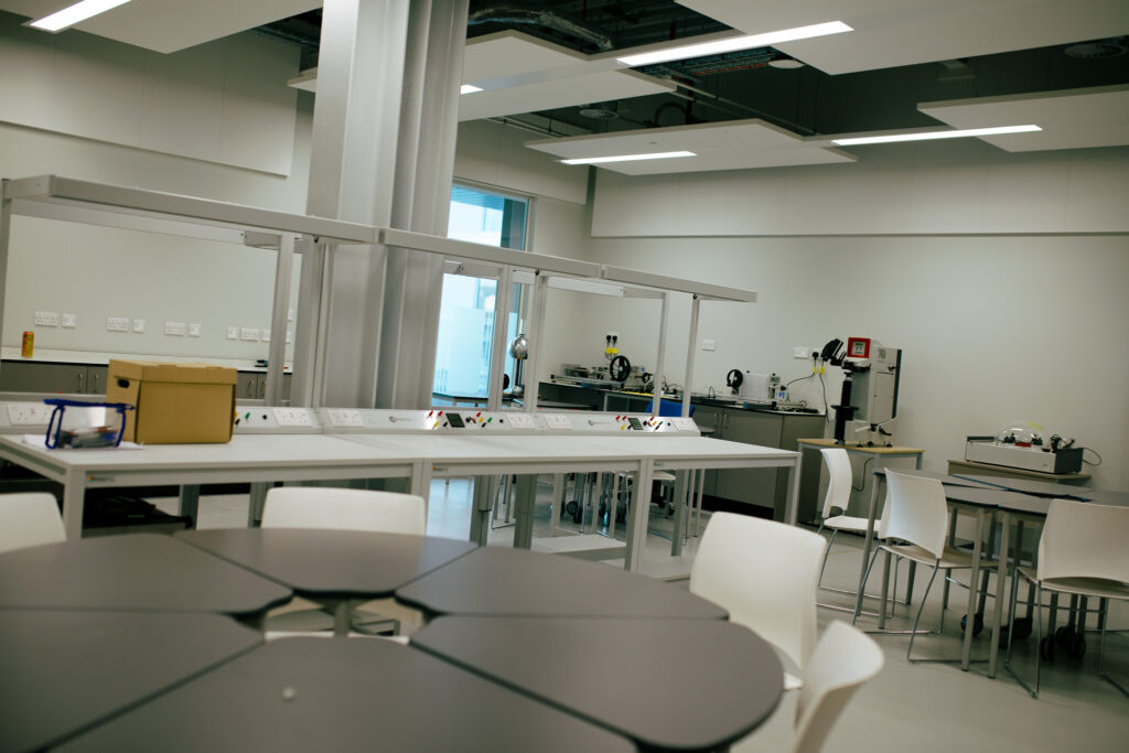 Specialist electronics classroom at Dunfermline City Campus