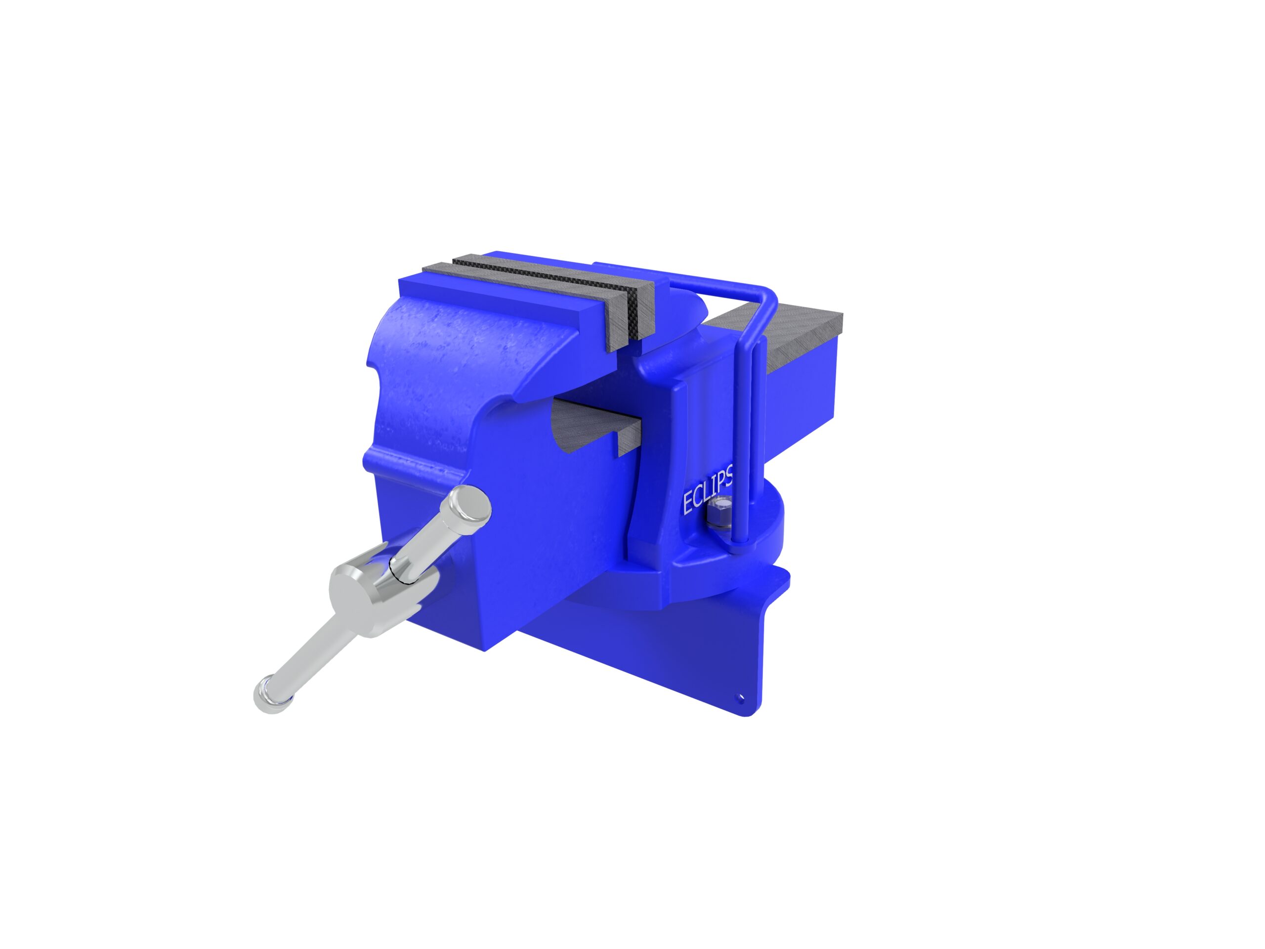 Blue 4 Inch Piggyback Metalwork Vice