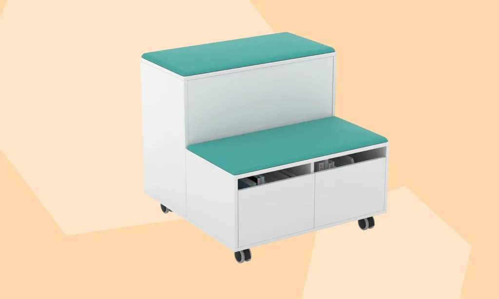 flexible seating & stroage unit on wheels